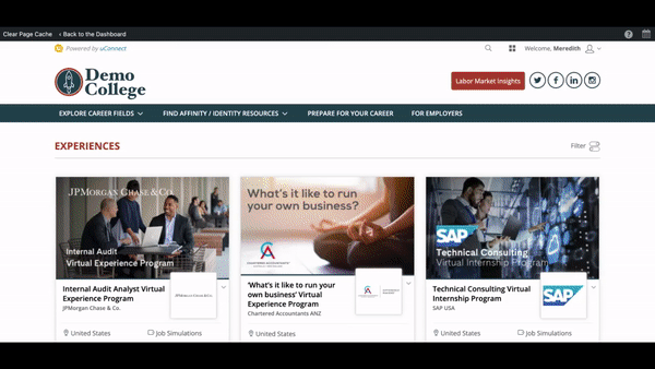 Forage examples on uC demo site