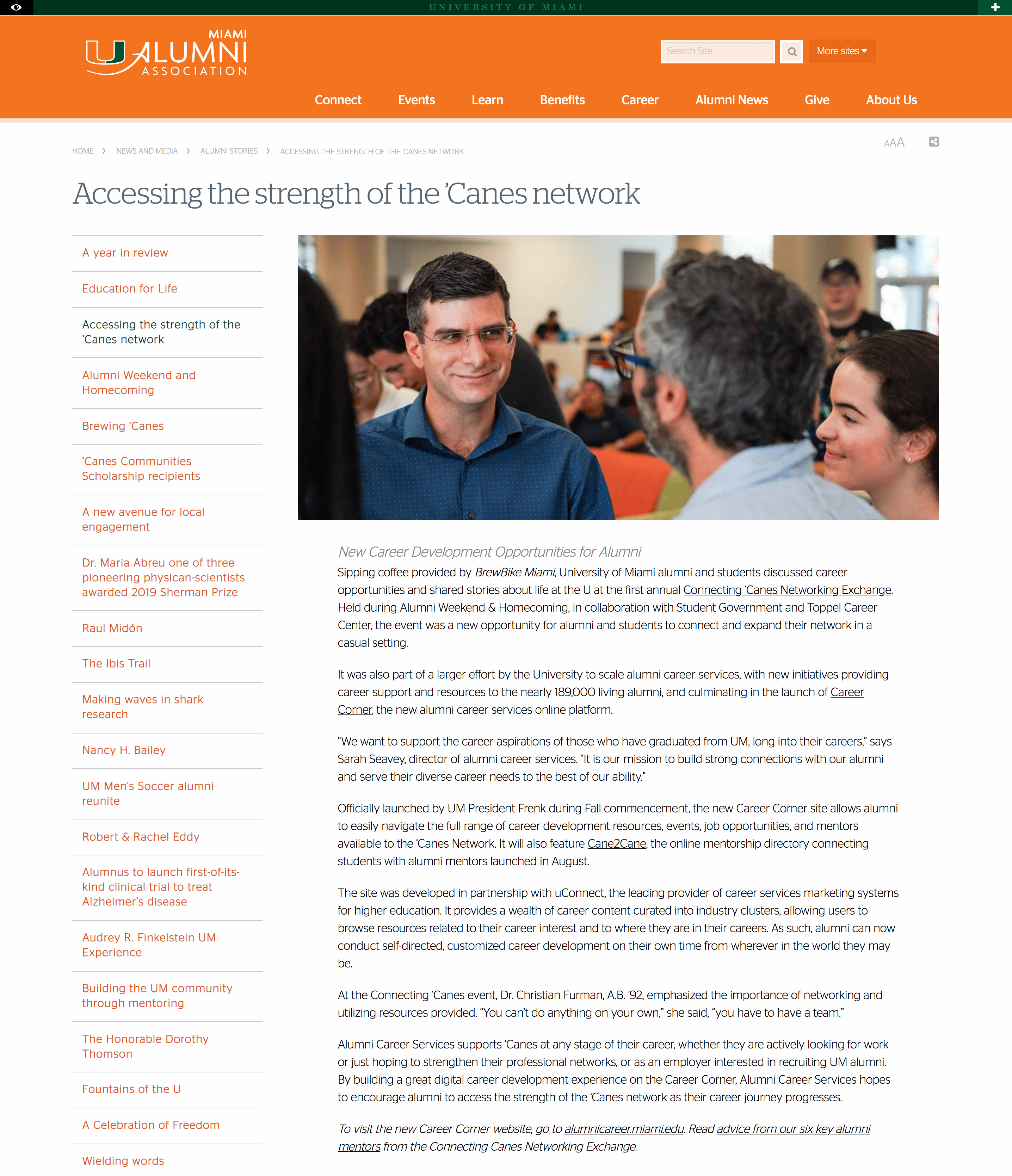 Miami Announcement on Newsletter